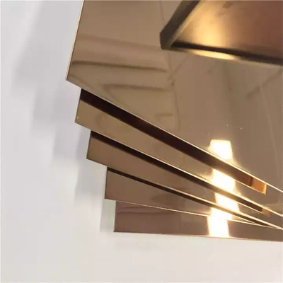 Goede prijs. De Deklaagkleur 304 316 van Rose Gold Stainless Steel Sheet PVD voor Decoratie online