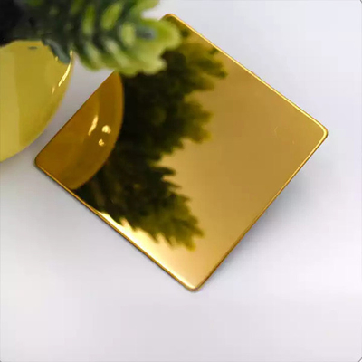 Goede prijs. AISI 201 de Plaat Gouden Spiegel Decoratieve 1500mm van het Roestvrij staalblad online