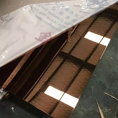 Goede prijs. Astm 201 430 de Gouden Spiegel van het Roestvrij staalblad beëindigt Met een laag bedekt Titaniumgoud online