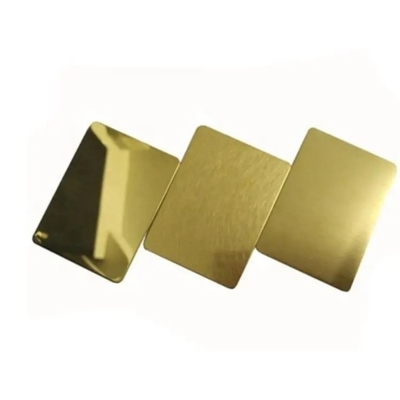 Goede prijs. Koudgewalst roestvrij staalplaat Ss 304 304L 316 316L Golden Rose Gold Mirror Ss Kleur online