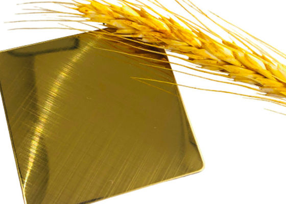 Goede prijs. 1.5mm 304 de Goud Met een laag bedekte Roestvrije Bestand Kras van de Roestvrij staalrol online